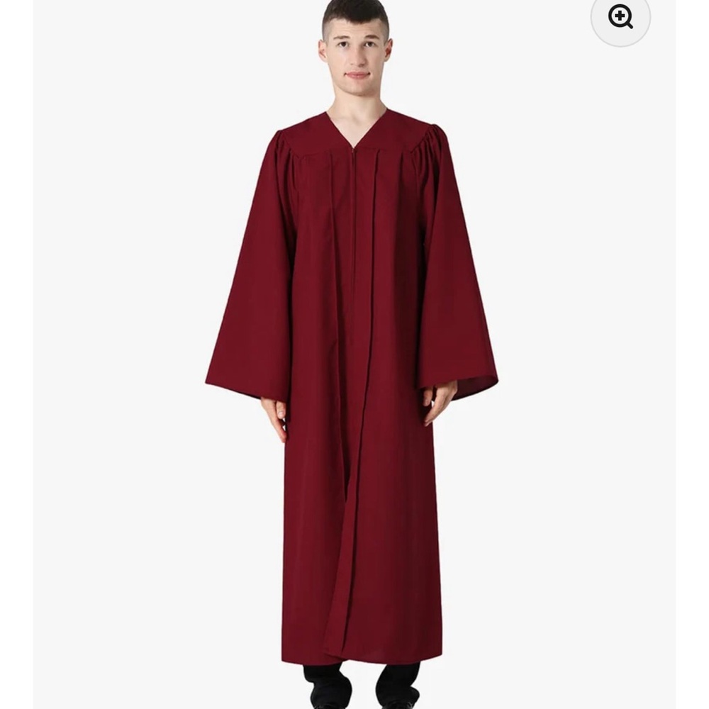 Men's Burgundy Robe
